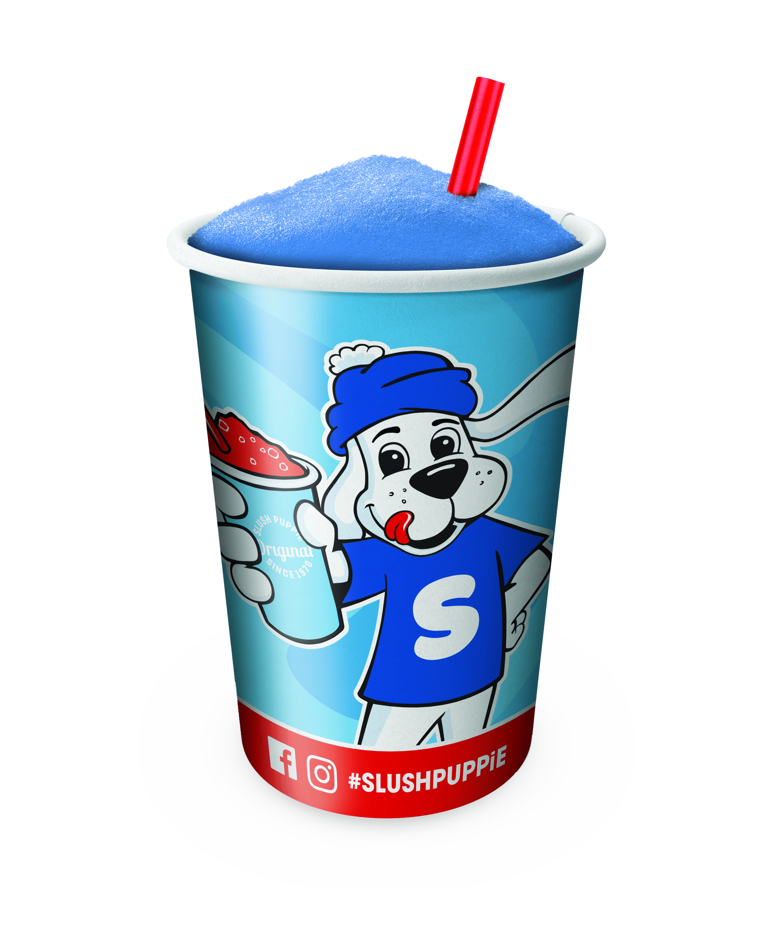 Slush Puppie bekers en rietjes