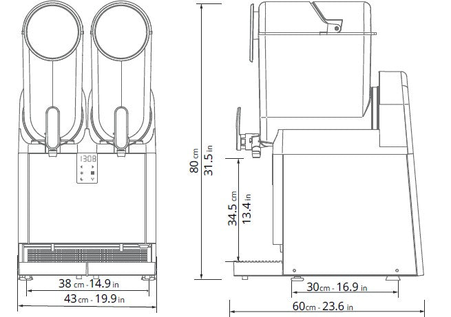 Slush Puppie Machine – 2 tank